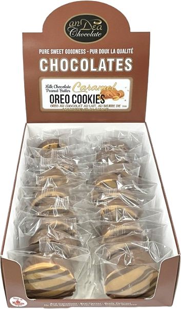 Chocolate Covered Oreos - Caramel Peanut Butter