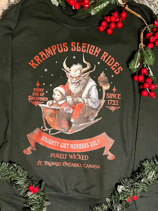 Green Krampus Crewneck 2025
