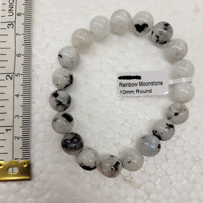 Rainbow Moonstone Beaded Bracelet