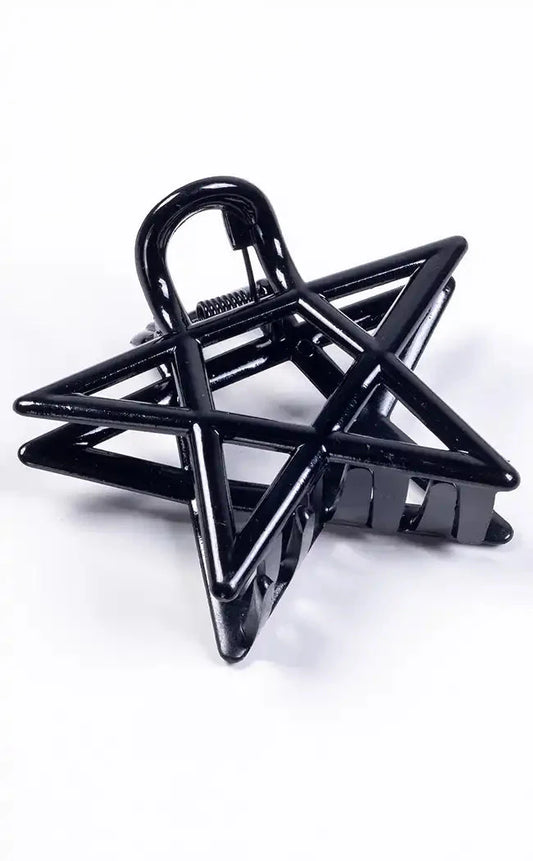 Pentagram Star Claw Hair Clip