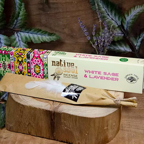 White Sage & Lavender Incense Sticks