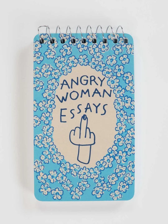 Angry Woman Essays 3x5 Spiral Notebook