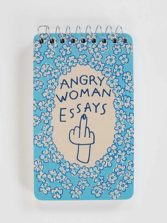 Angry Woman Essays 3x5 Spiral Notebook