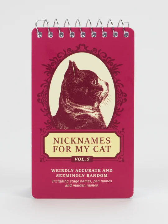 Nicknames For My Cat Vol. 5 3x5 Spiral Notebook