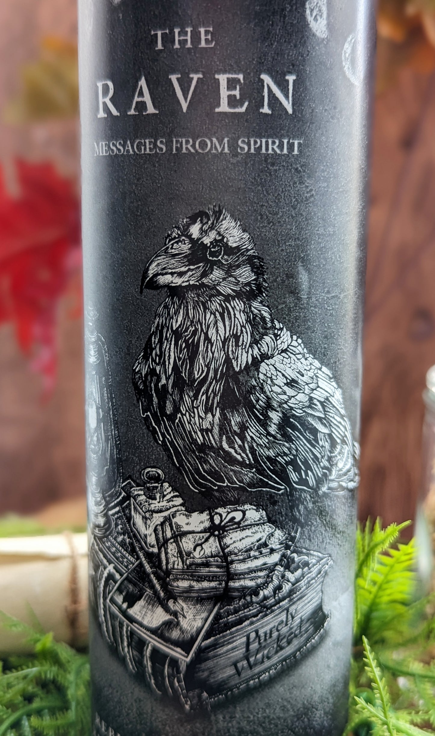 The Raven : Message From Spirit - Pillar Prayer Candle