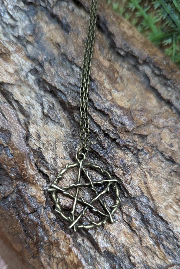 Pentacle of Twigs Necklace
