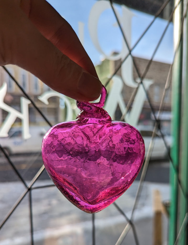 Glass Heart Ornament