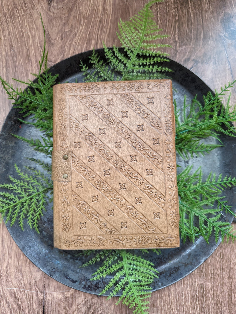 Leather Journal - Pentagram/Broom