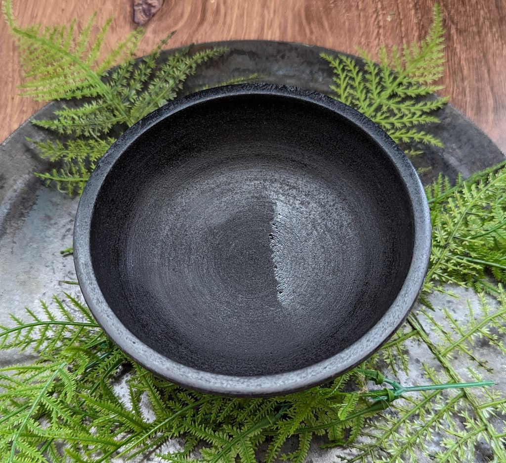 Black Soap Stone Carved Bowl