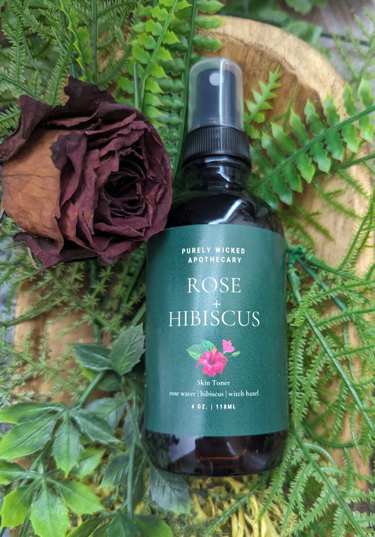 Skin Toner & Refresher - Rose & Hibiscus