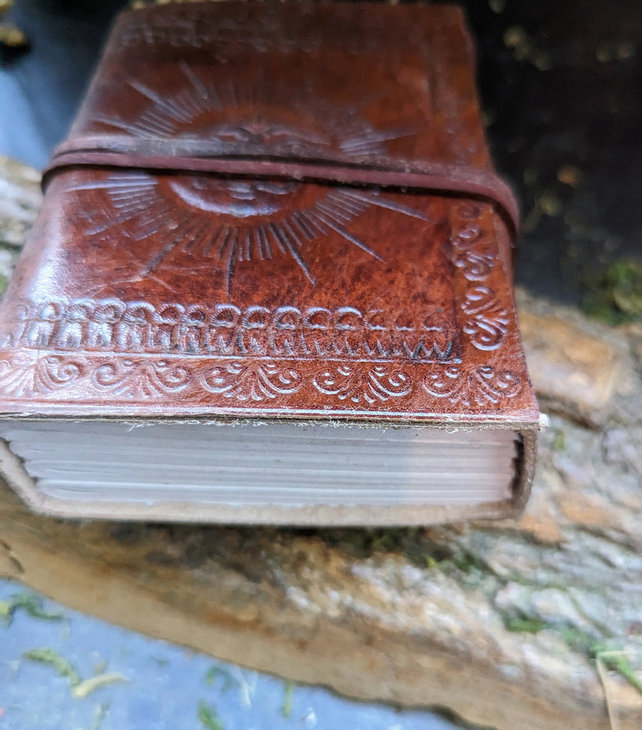 Leather Journal - Small with Sun