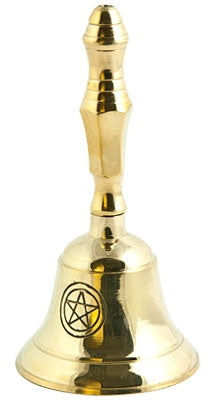 Pentacle Brass Altar Bell