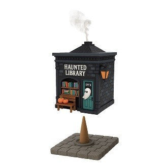 Haunted Library Resin Incense Cone Holder