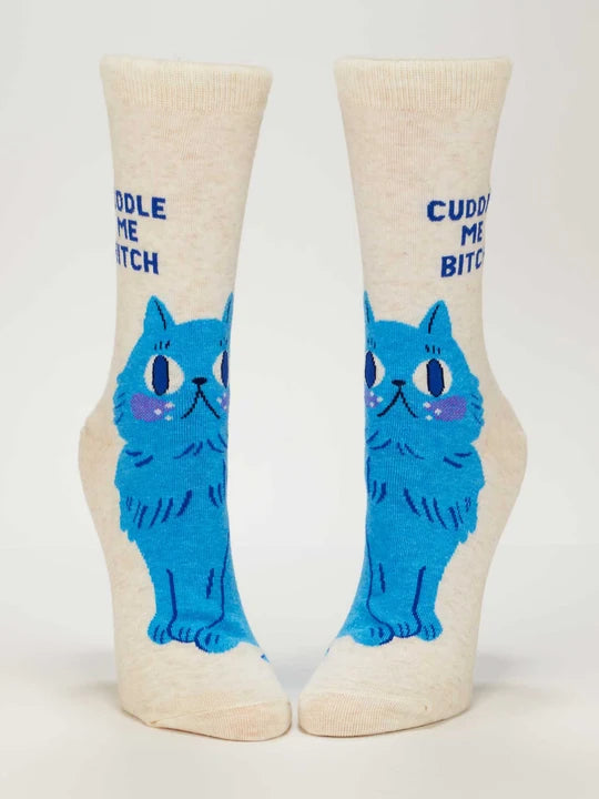 Cuddle Me Bitch W-Crew Socks