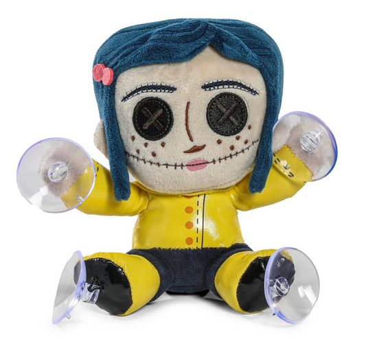 Button Eye Girl Window Clinger 6"
