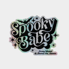 Spooky Babe Purely Wicked Vinyl Sticker