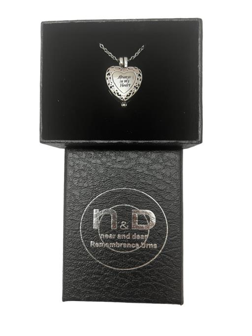 Memorial Urn Pendant - Always in my Heart