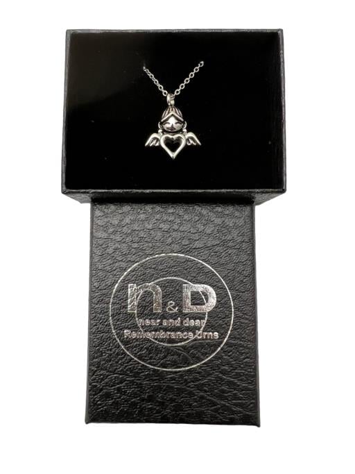 Memorial Urn Pendant - Angel with a Heart