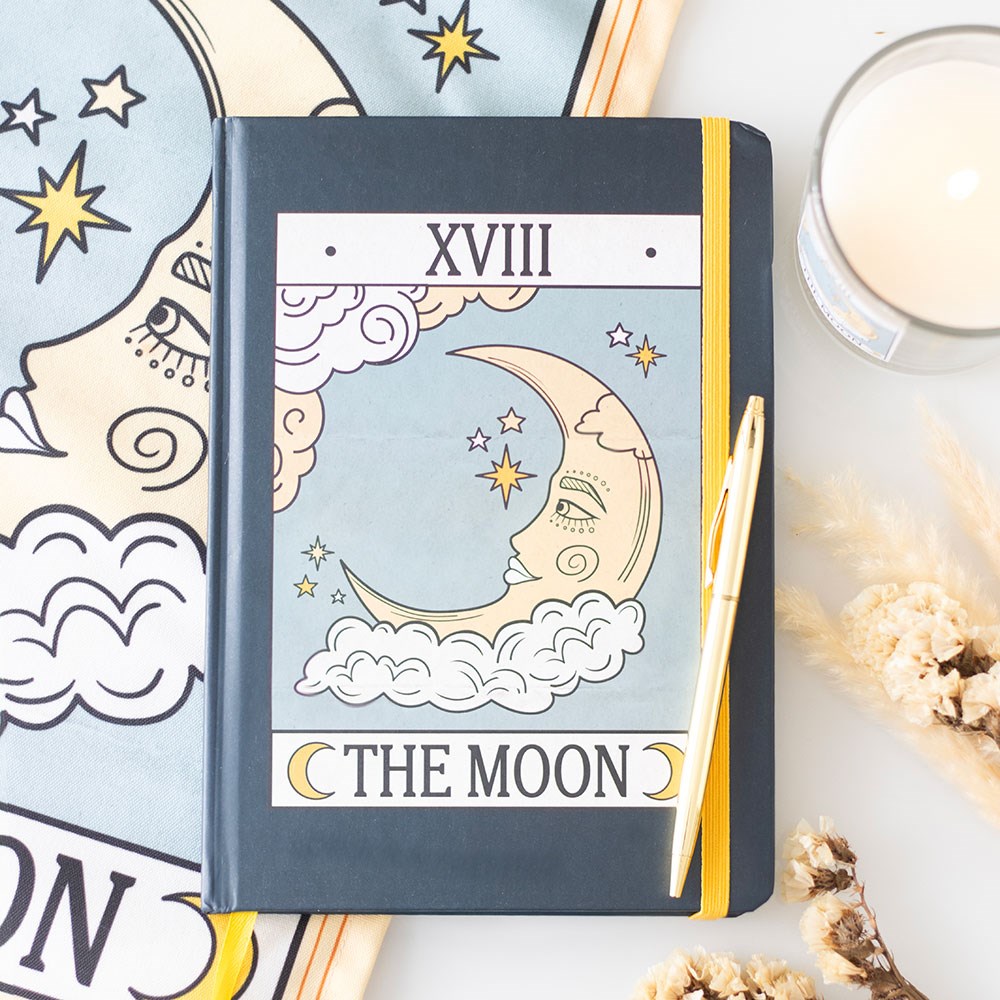 The Moon Vintage Tarot Notebook