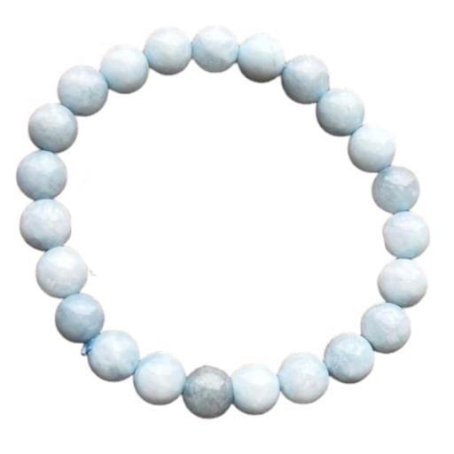 Aquamarine Gemstone Bracelet 8mm