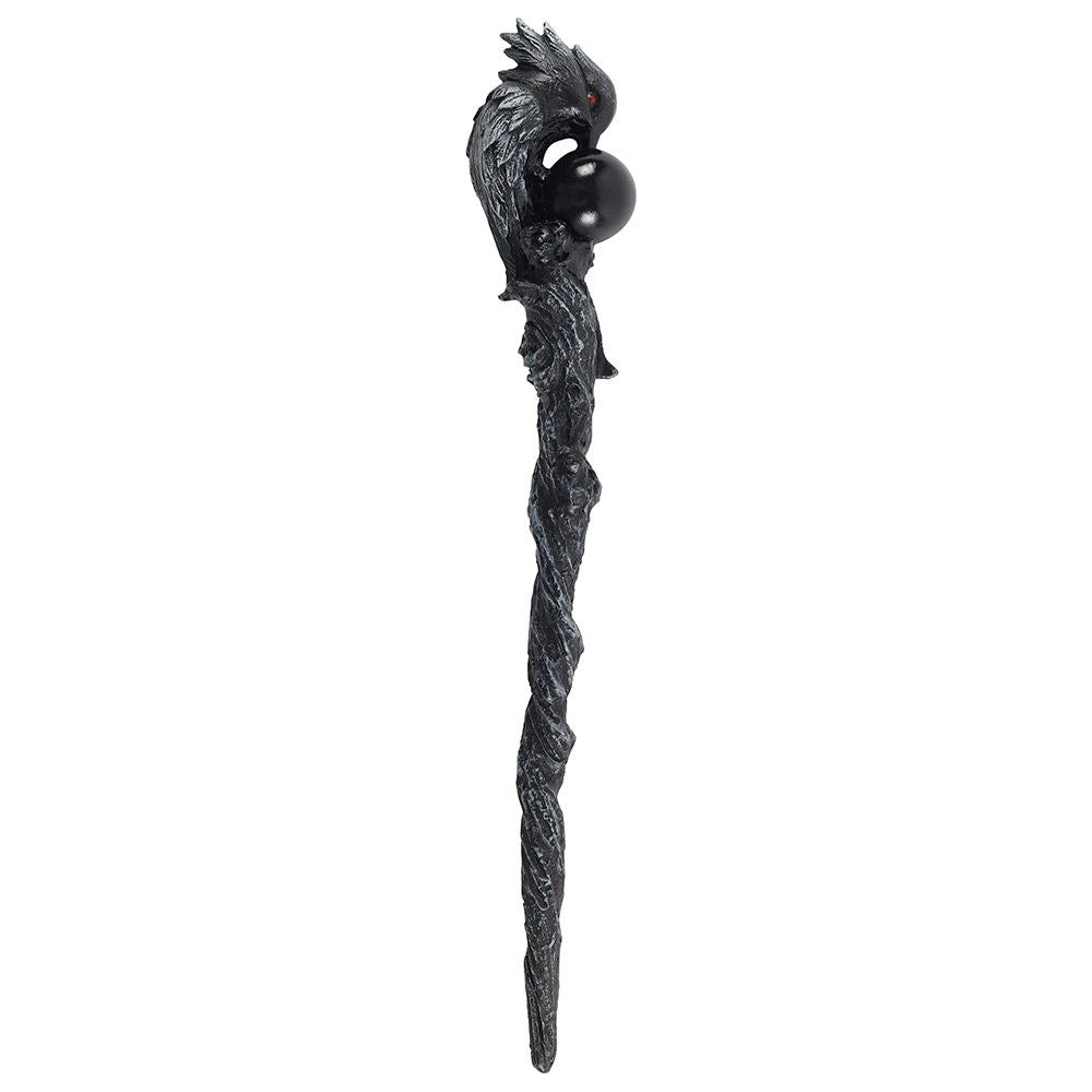 Silver Raven Wand