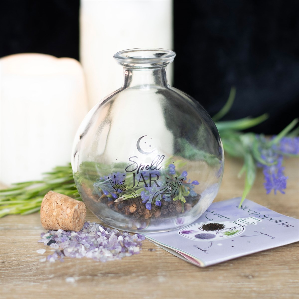 Glass Spell Jar with Spell Recipes