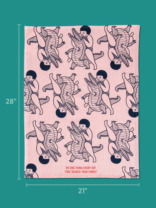 Do One Thing Every Day That Scares Your Family Dish Towel
