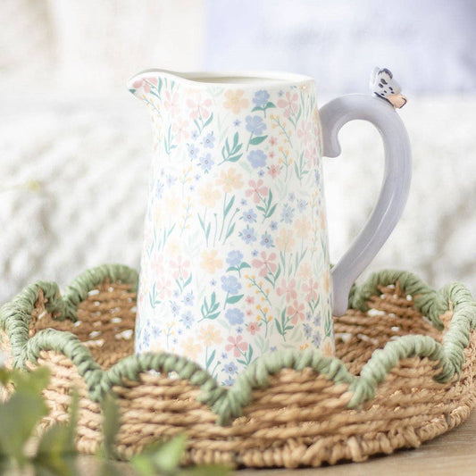 Spring Floral Flower Jug