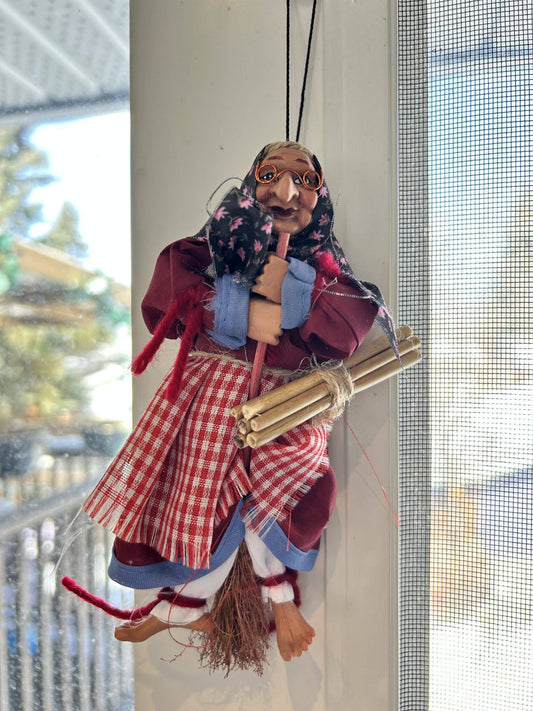 Kitchen Witch Doll Opalina red