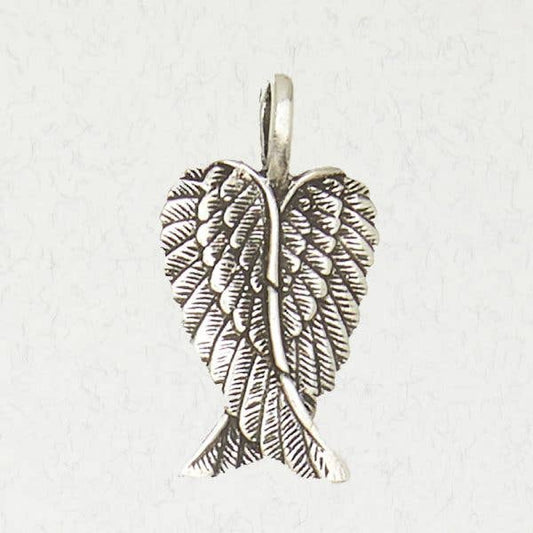 Angel Wings Pewter Necklace
