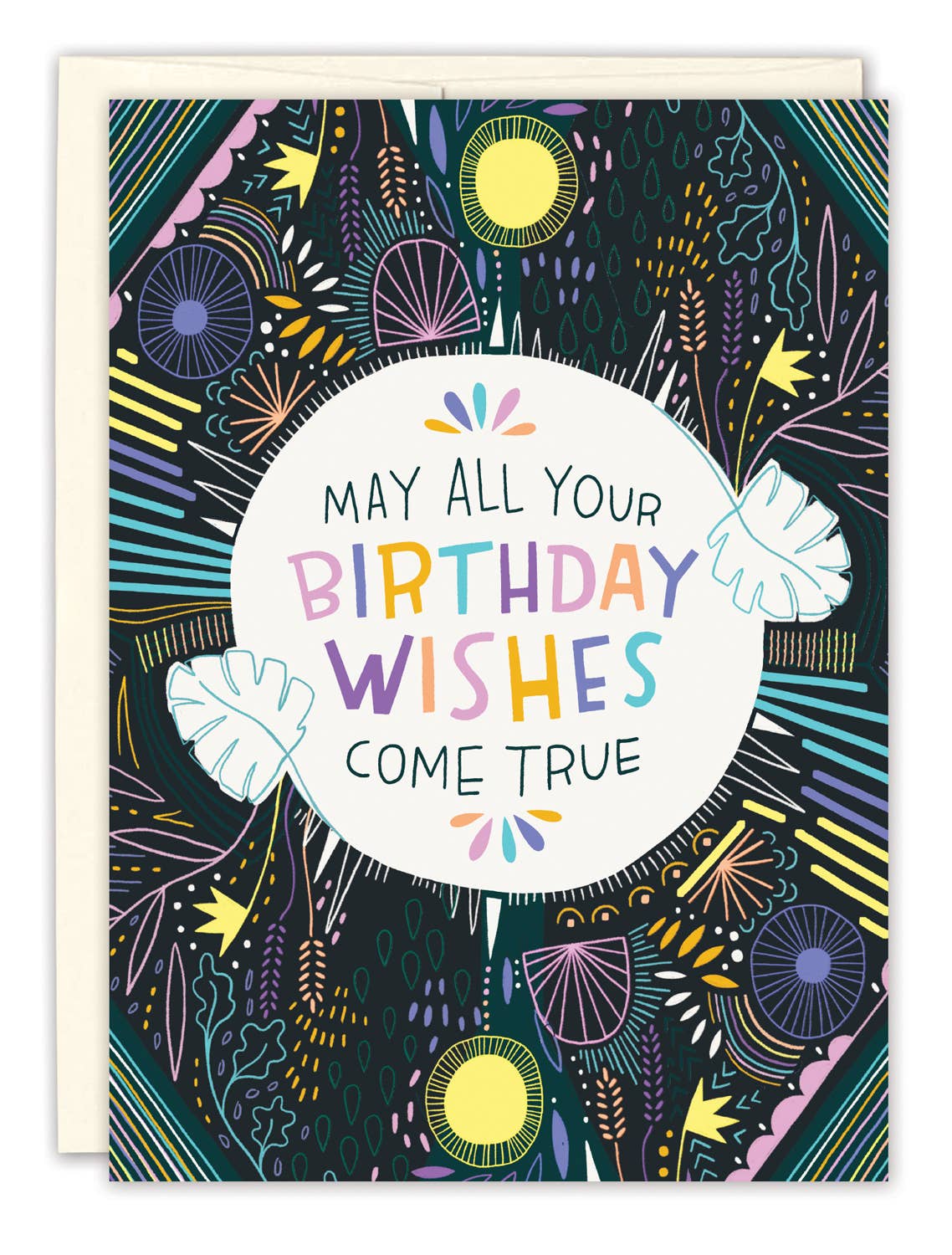 Colourful Wishes Birthday Card