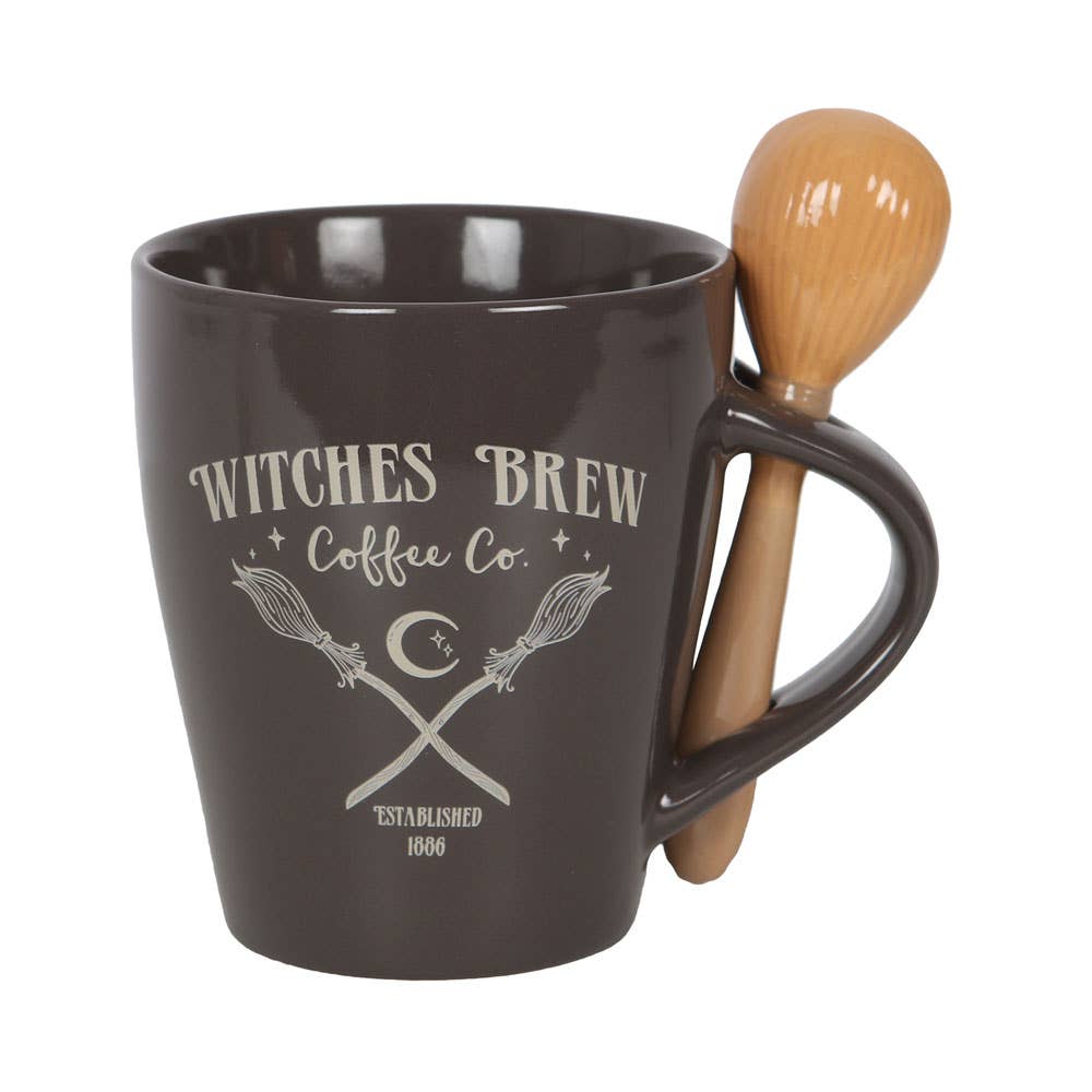 Witches Brew Coffee Co.  Mug and Spoon Set