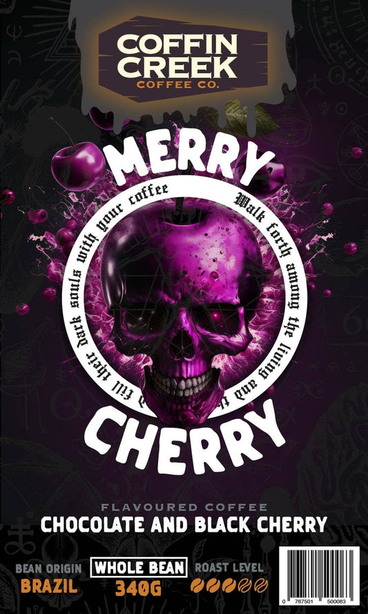 Merry Cherry - Dark Roast Chocolate Cherry: Drip Coffee Maker Grind
