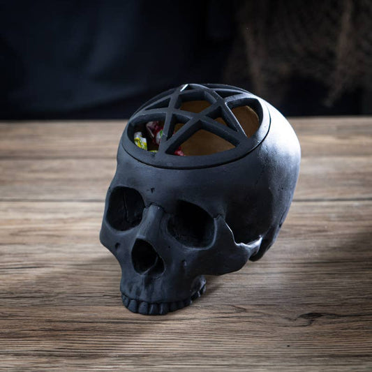 Pentagram Skull with Removeable Top