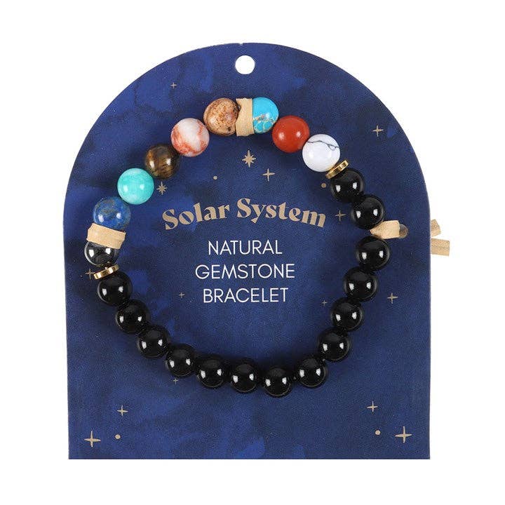 Solar System Bracelet On Card