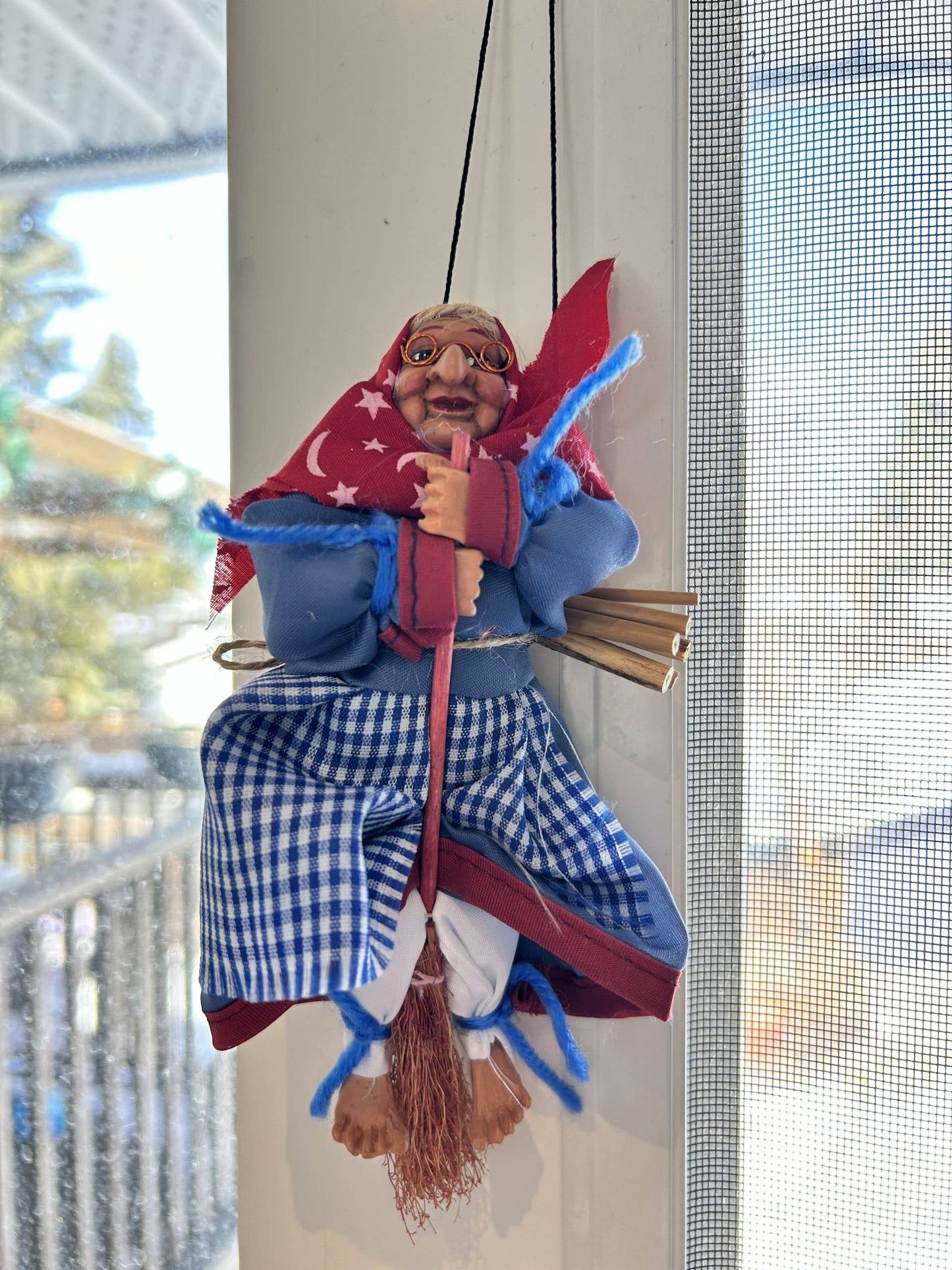 Kitchen Witch Doll Opalina blue