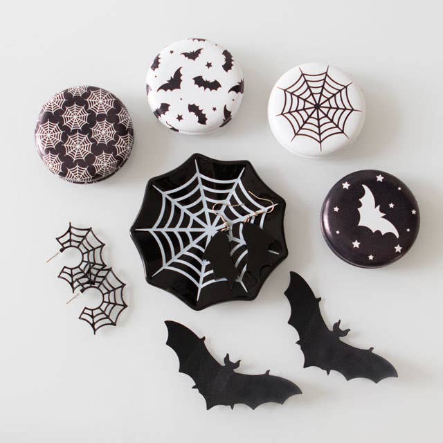 Gothic Spiderweb Halloween Trinket Dish