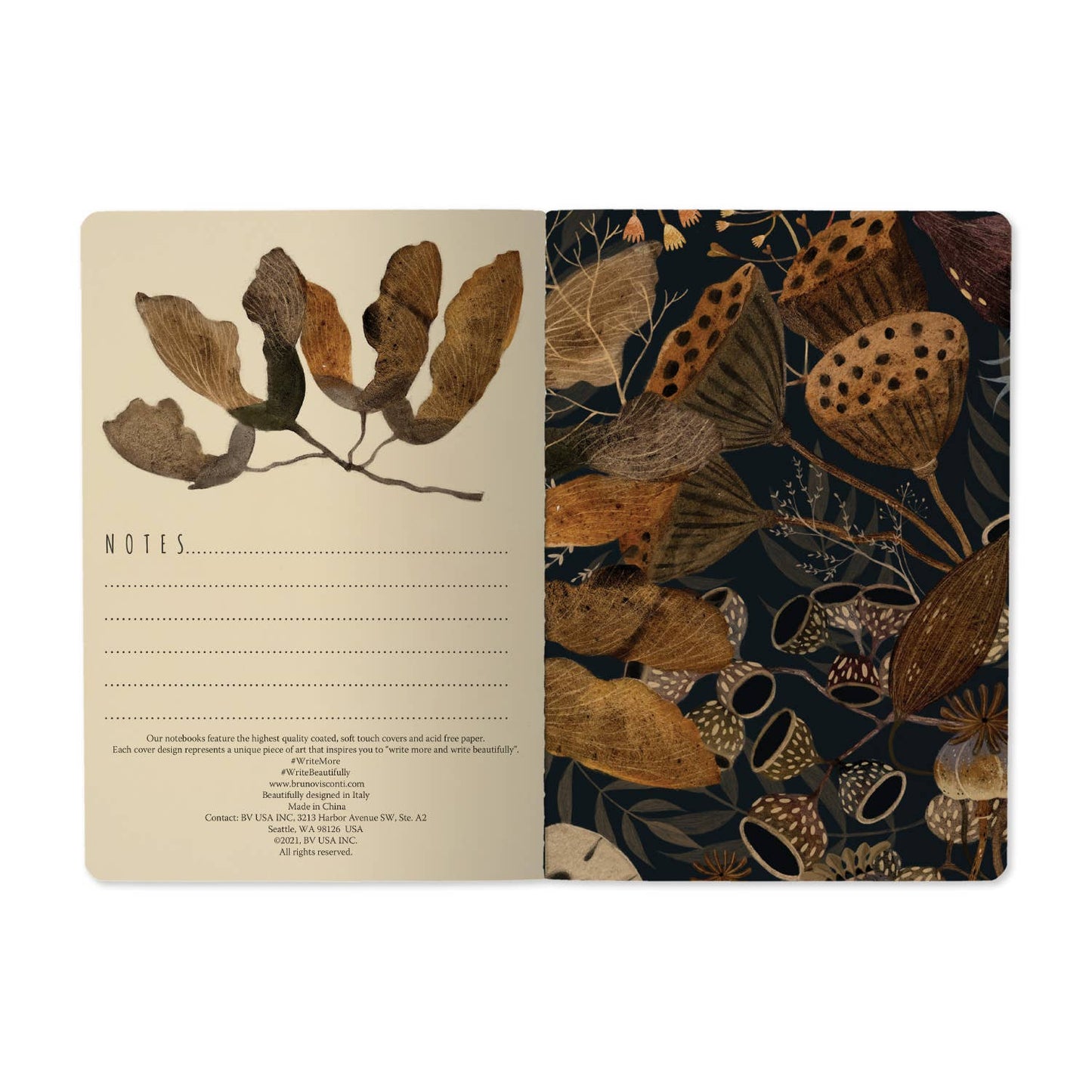 Lush Leaves Notebook - 40pgs