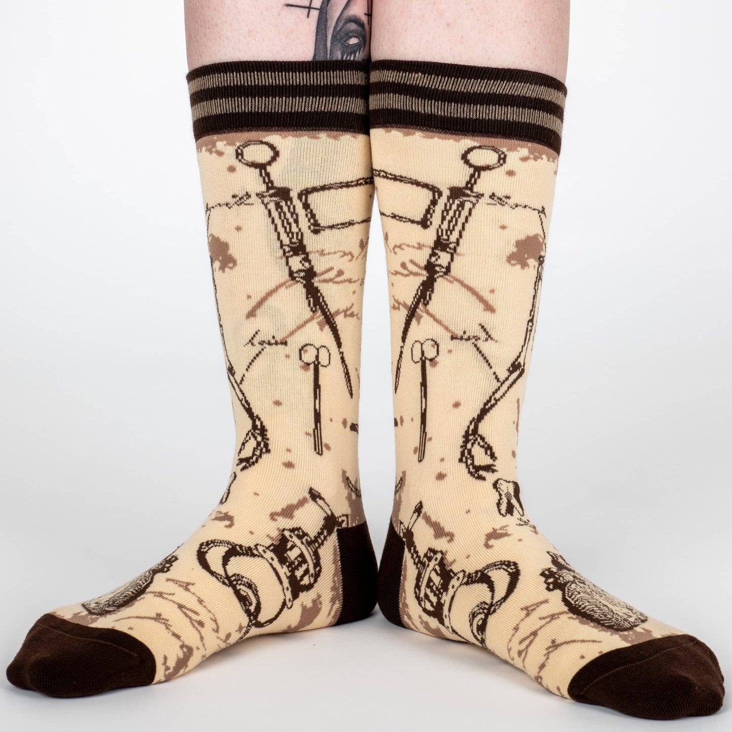 Antique Medical Crew Socks