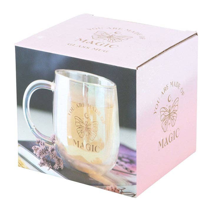 You Are Made of Magic Iridescent Glass Mug