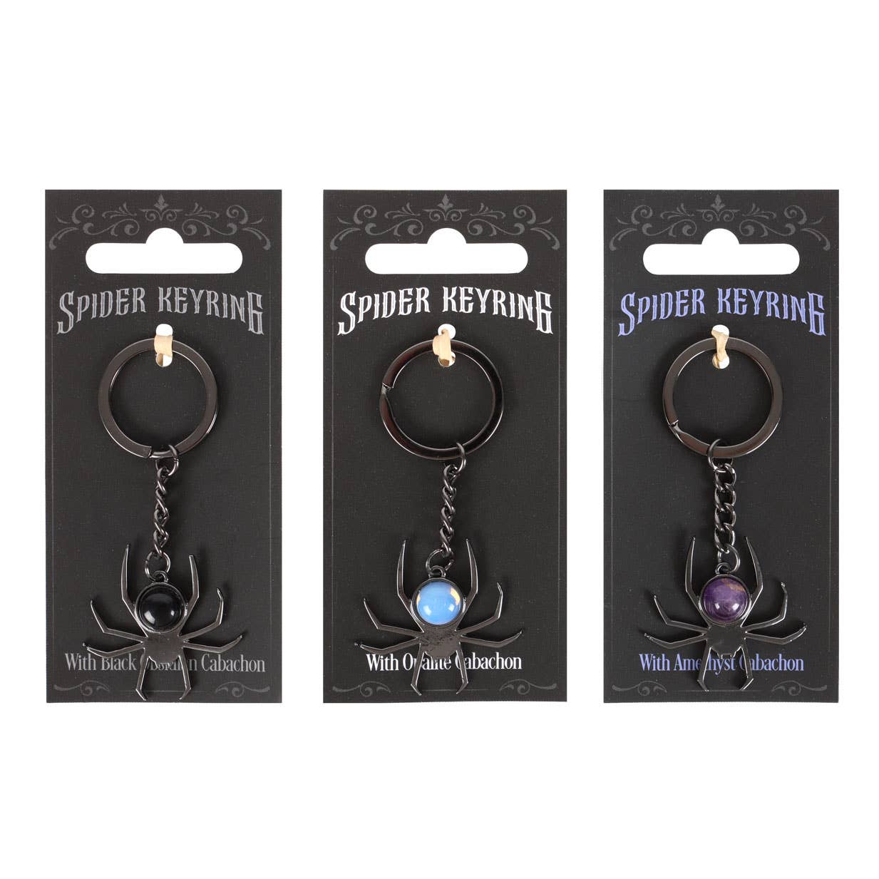 Gothic Spider Keyrings