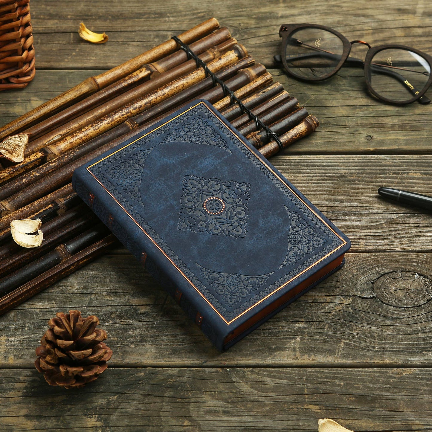 Vintage Style Journal (Dark Blue)