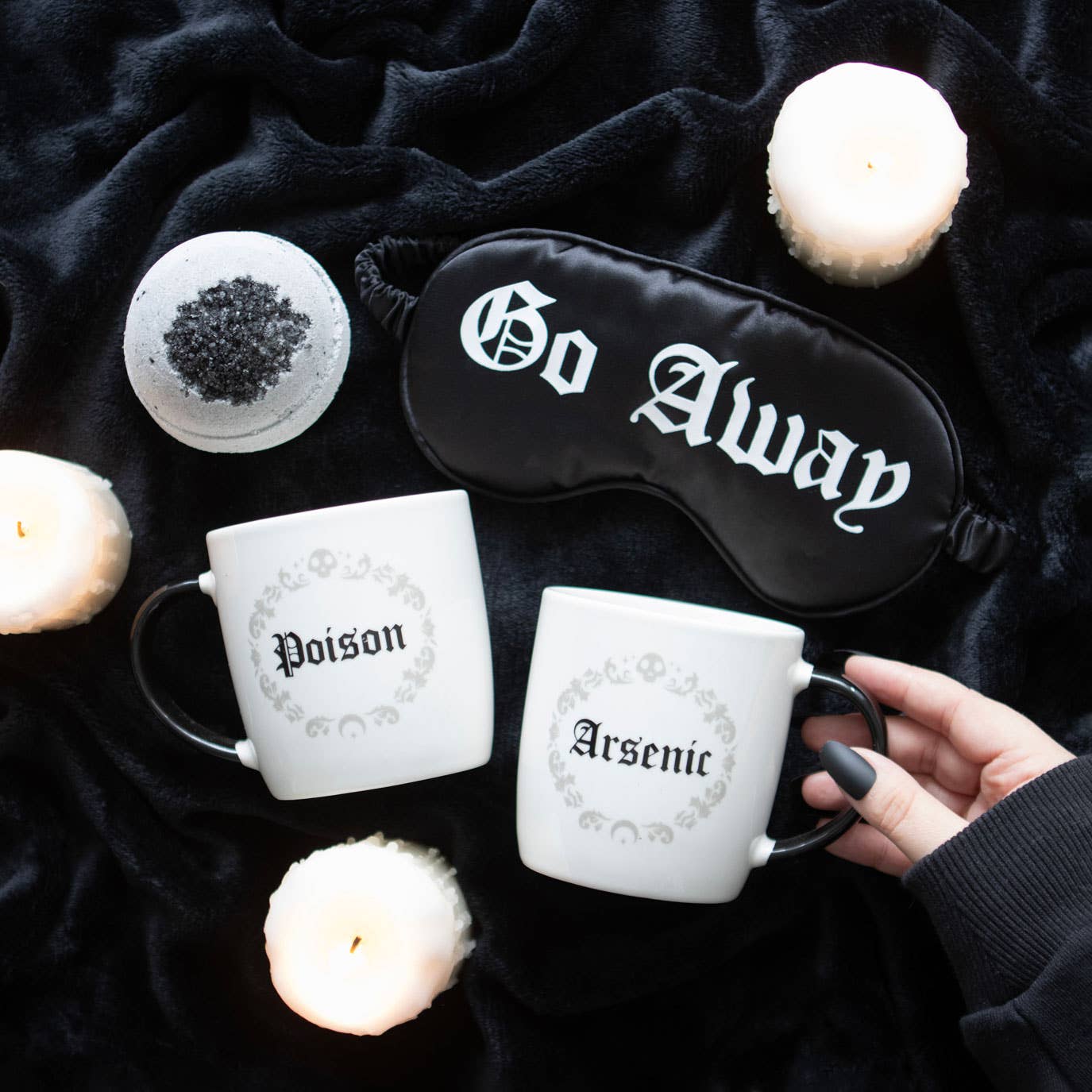 Gothic Poison and Arsenic Couples Mug Set