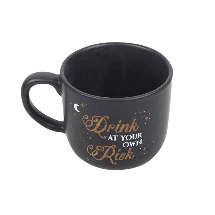 Drink At Your Own Risk Skull Mug