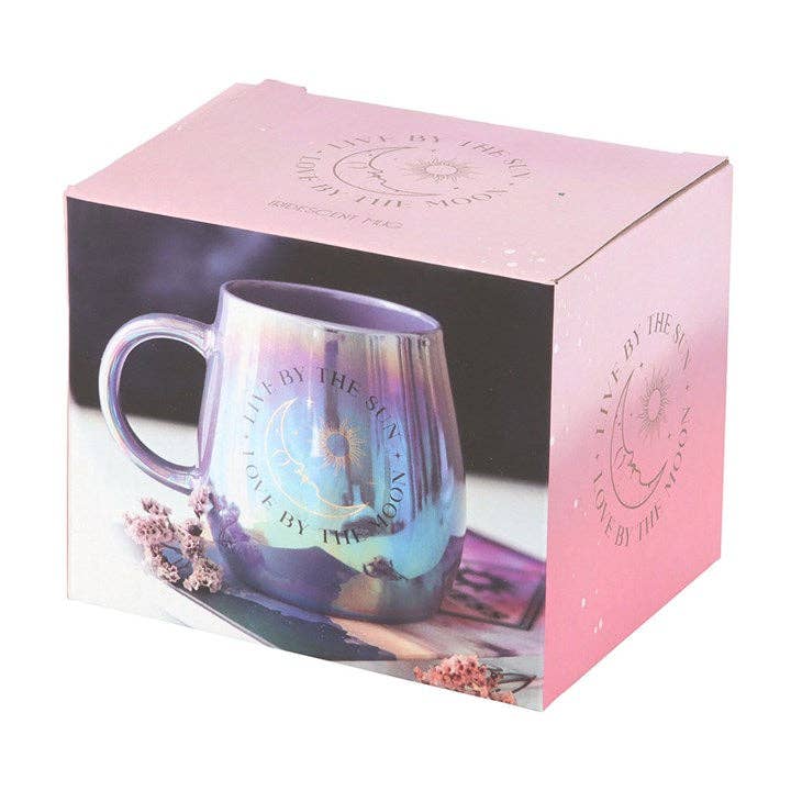 Live by the Sun, Love by the Moon Iridescent Mug