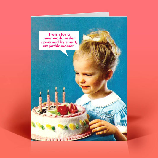 BIRTHDAY WISH – Vintage Sassy Humor Funny Birthday Card