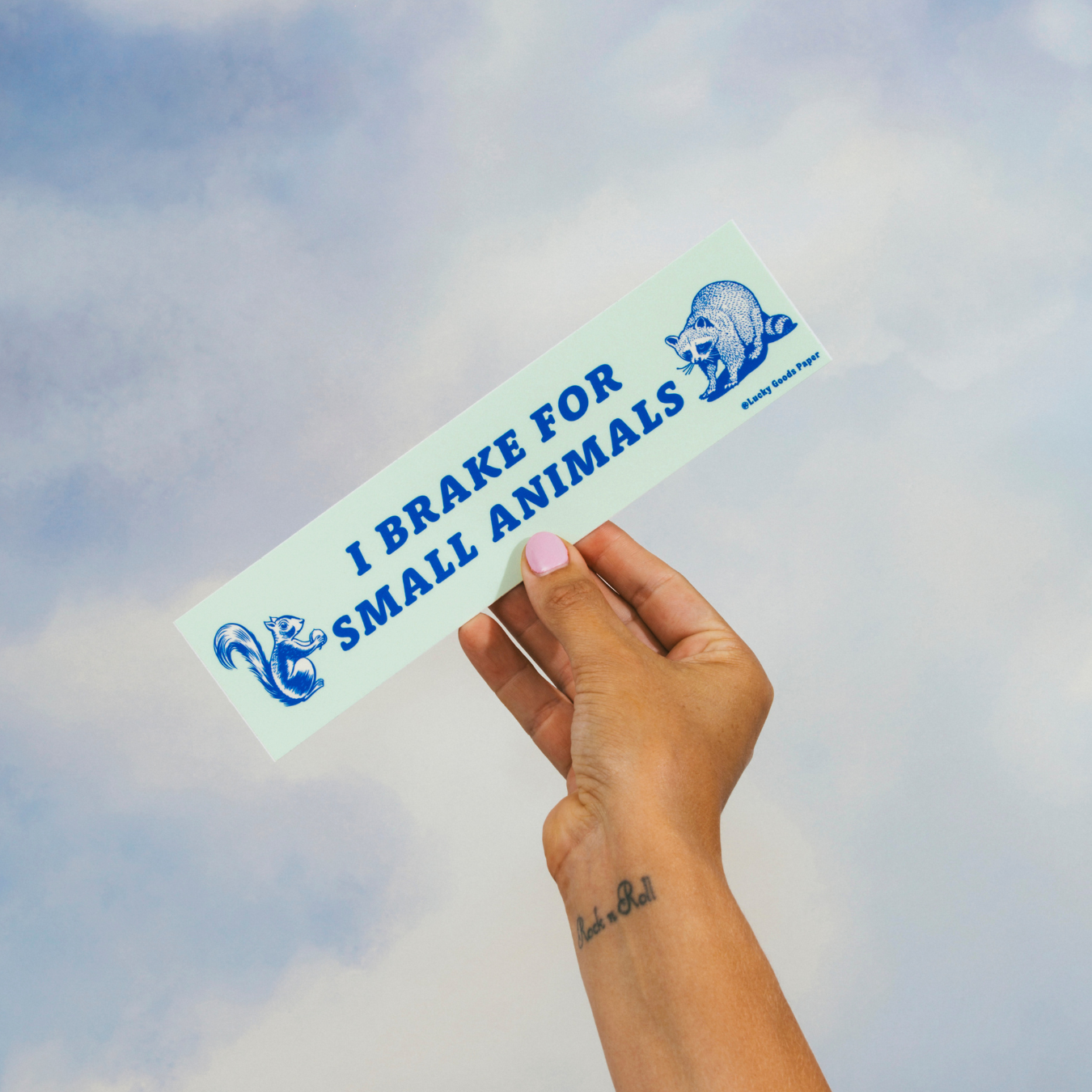 Brake for Small Animals – Vinyl Bumper Sticker
