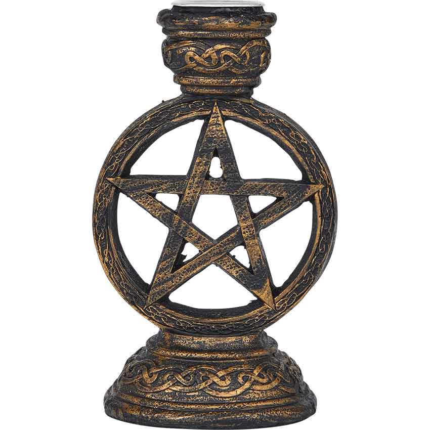 Pentagram Candle and Incense Holder