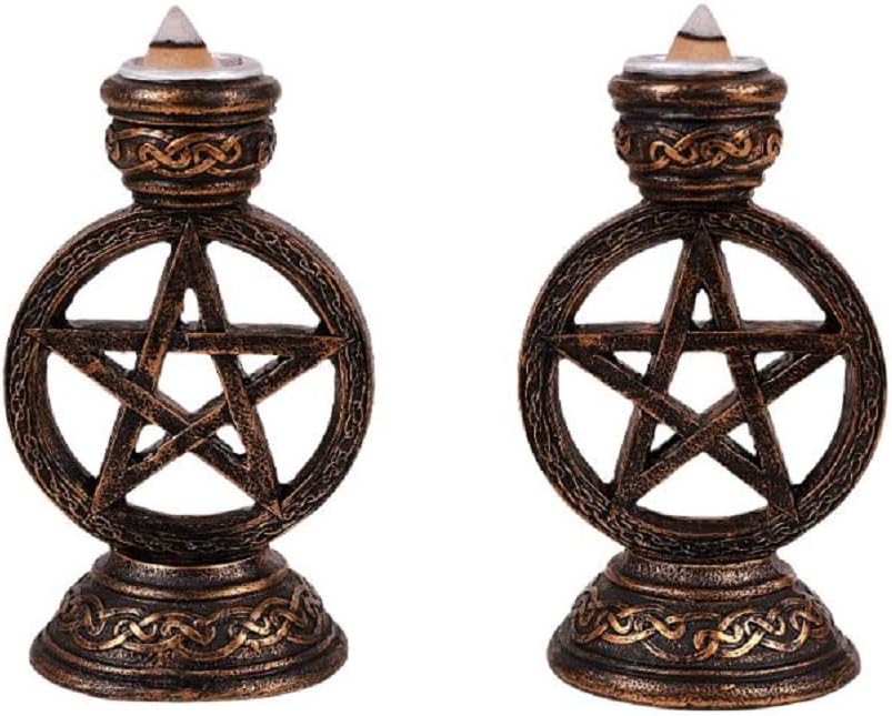 Pentagram Candle and Incense Holder