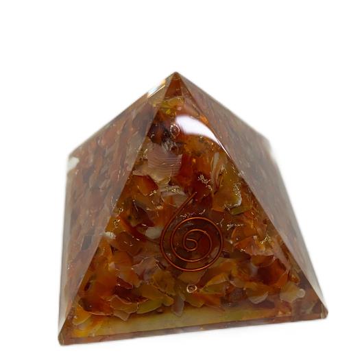 Large Orgonite Pyramid - Red Carnelian